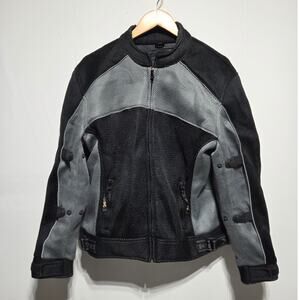 Xelement Woman's Guardian Mesh Motorcycle Sports Jacket Black & Gray Size XXL
